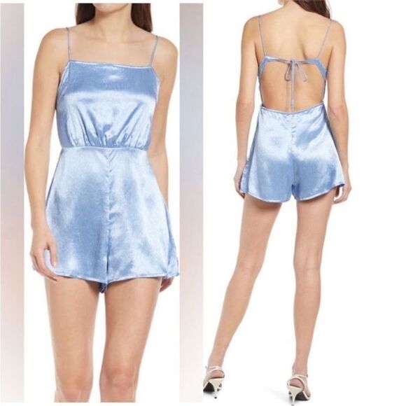 Rahi NWT Bondi Gwen Romper Bondi Blue Size Large - Picture 1 of 4